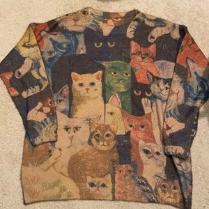 YesNo Cat Kitty Sweater XL
